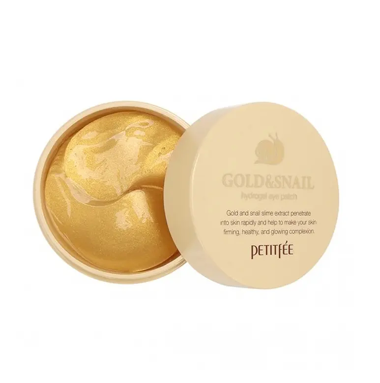Гідрогелеві патчі для очей Золото-Равлик Gold/Snail Hydrogel Eye Patch Petitfee & Koelf 60 шт - фото 4