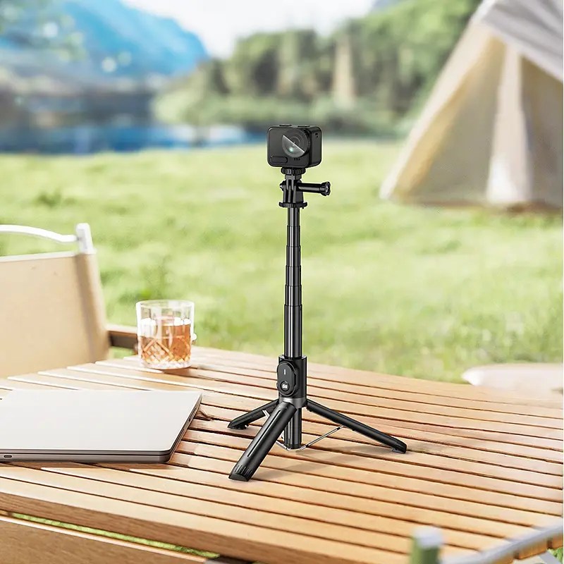 Штатив HOCO K101 Prestigio multifunctional tripod Black - фото 7