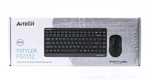 Комплект бездротовий Fstyler FG1112 Black клавіатура+миша A4Tech teh0020648 - фото 4