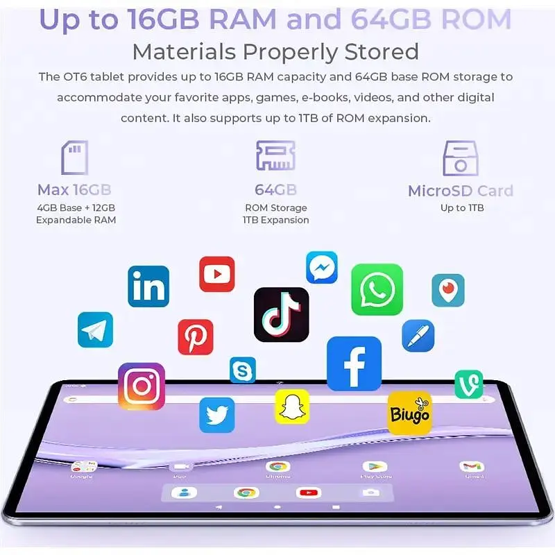 Планшет Oukitel OT6 4/64Gb Coffee 10.1" IPS 8000mAh EU - фото 4