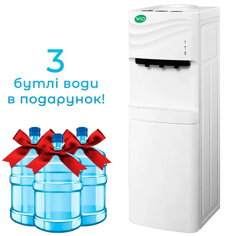 Кулер для води ViO Х903-FNC White з шафкою, без охолодження - фото 4