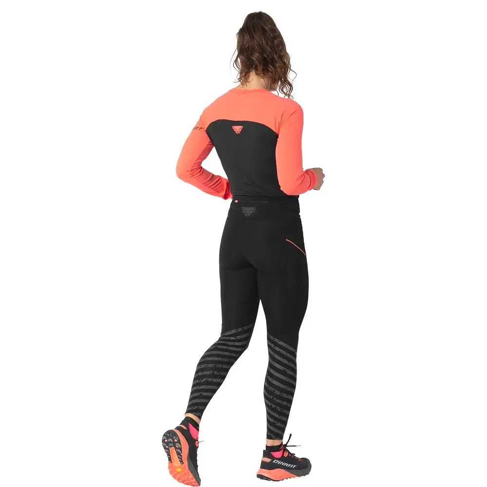 Брюки женские Dynafit Trail Reflective Tights Woman M Черный-Серый - фото 5