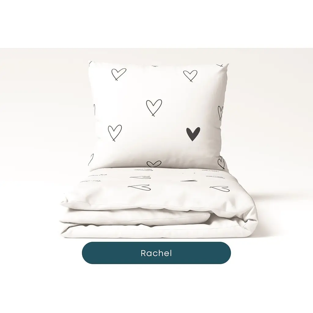 Комплект постільної білизни ТЕП Happy Sleep Duo Rachel євро білий з чорним (2-04009_26577) - фото 4