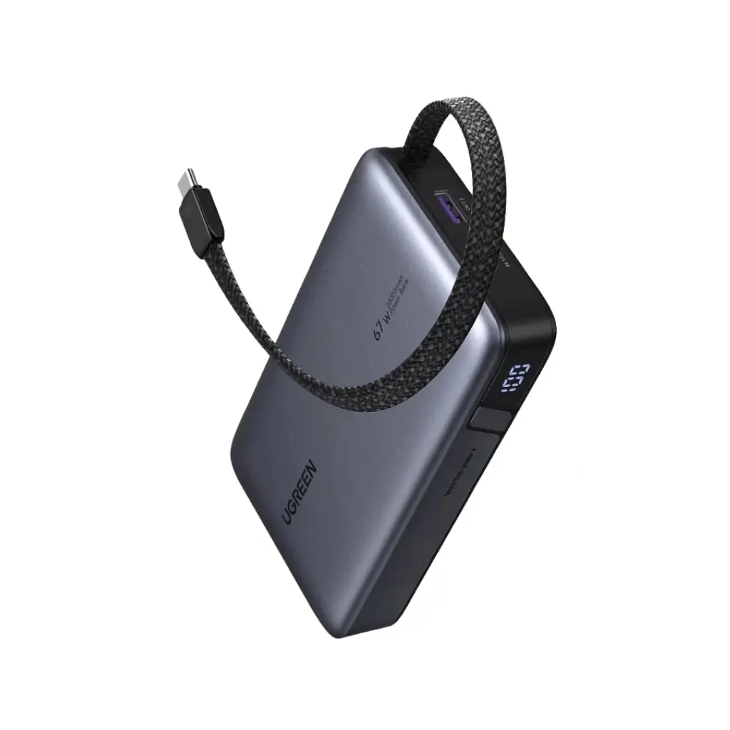 Батарея універсальна Ugreen 20000 mAh 67W Cable Space gray (U_55996B)