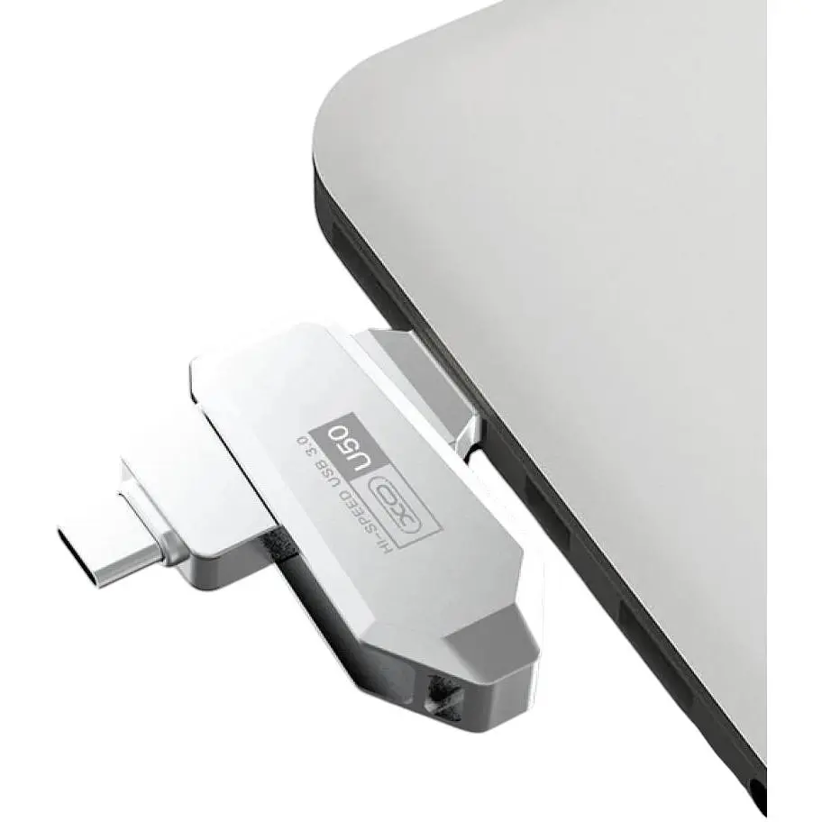 Флеш-память XO U50 USB-Type-C 3.0 128 Gb стальной (MAW-44129_685) - фото 2