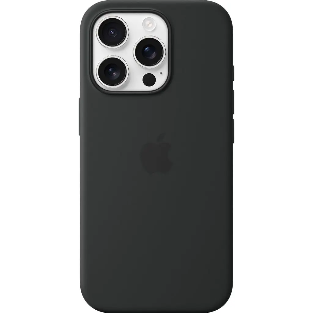 Чохол Silicone Case with MagSafe для Apple iPhone 16 Pro Black AAA [116597] - фото 3