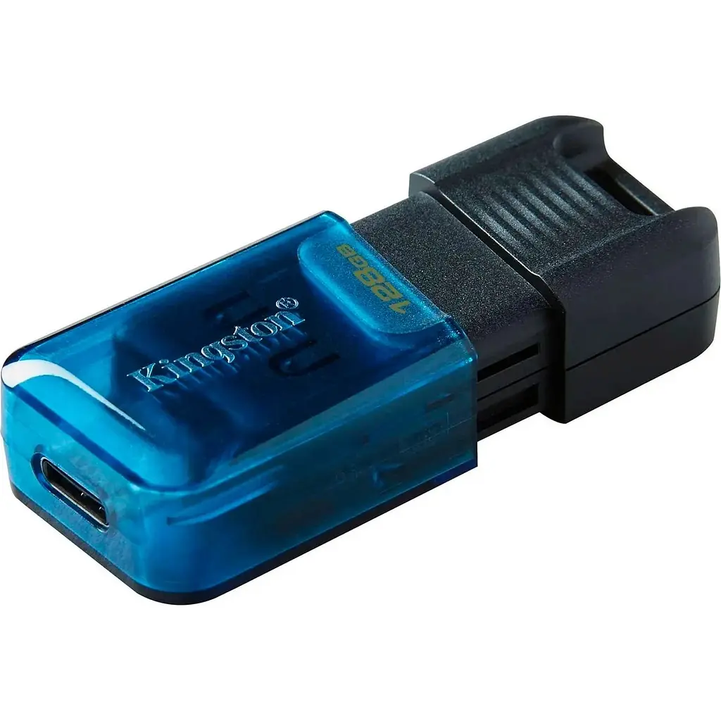 USB флеш-накопичувач Kingston DataTraveler 80 M 128GB USB-C 3.2 Gen 1 Blue/Black [DT80M/128GB] [90937] - фото 2