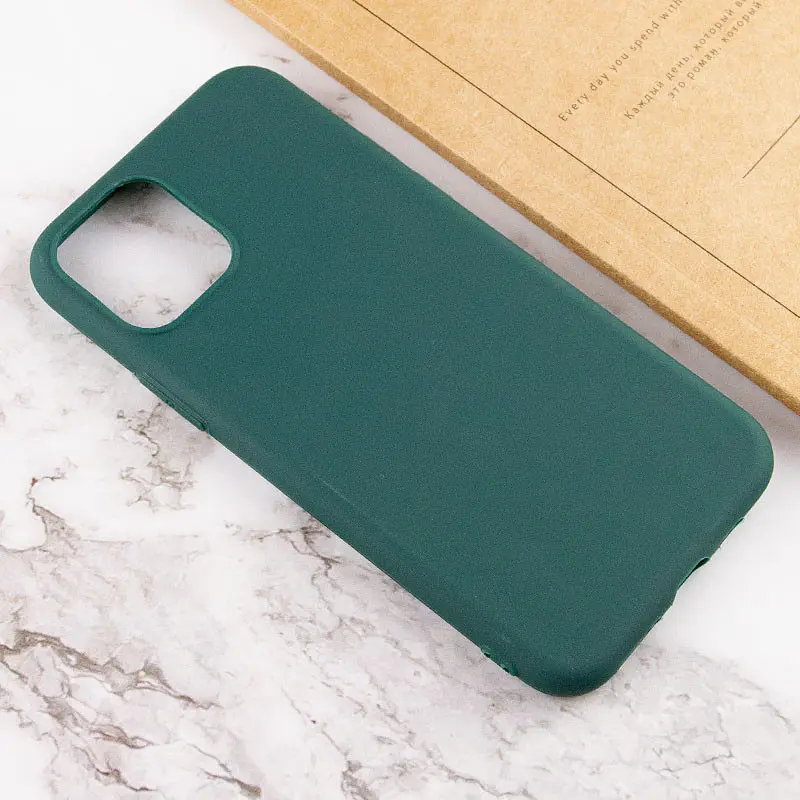 Силіконовий чохол Candy для Apple iPhone 11 6.1" Зелений / Forest green - фото 4
