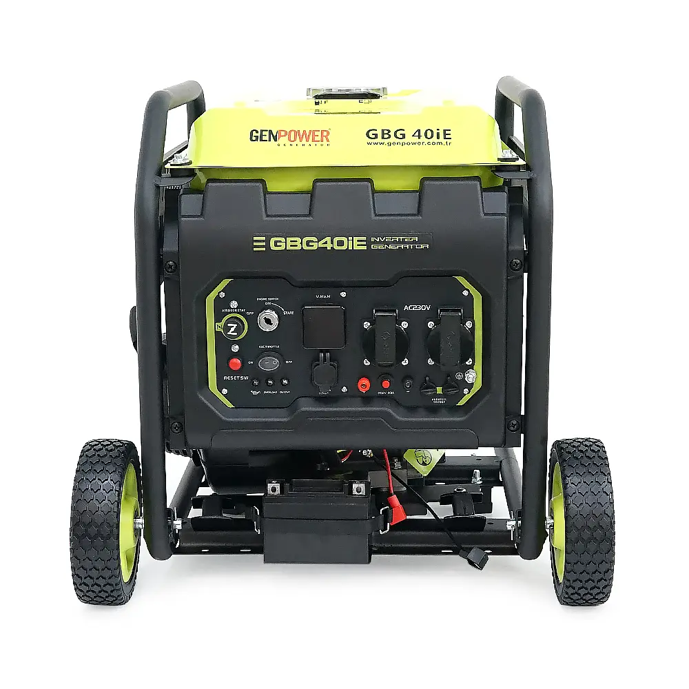 Генератор інверторний БЕНЗИНОВИЙ GENPOWER GBG 40IE 3.2kW (4kVA), однофазний, 230V, 50Hz, DC12V. об'єм 10.0л. витрата 0,374 Lt/kWtt, стартер (без АКБ), 530 * 440 * 540mm.31kg. - фото 2