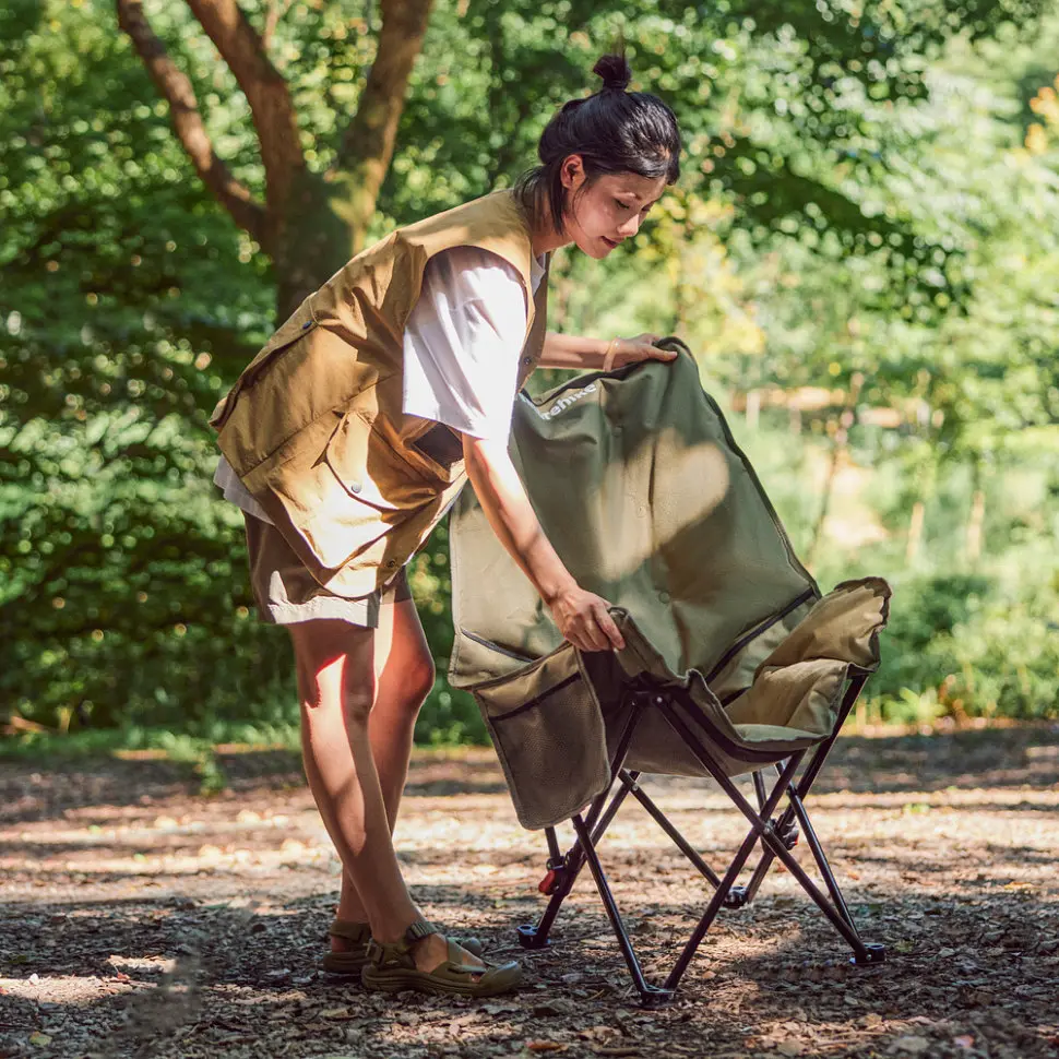 Складной стул Naturehike CNK2450JJ020, оливковый зеленый - фото 4