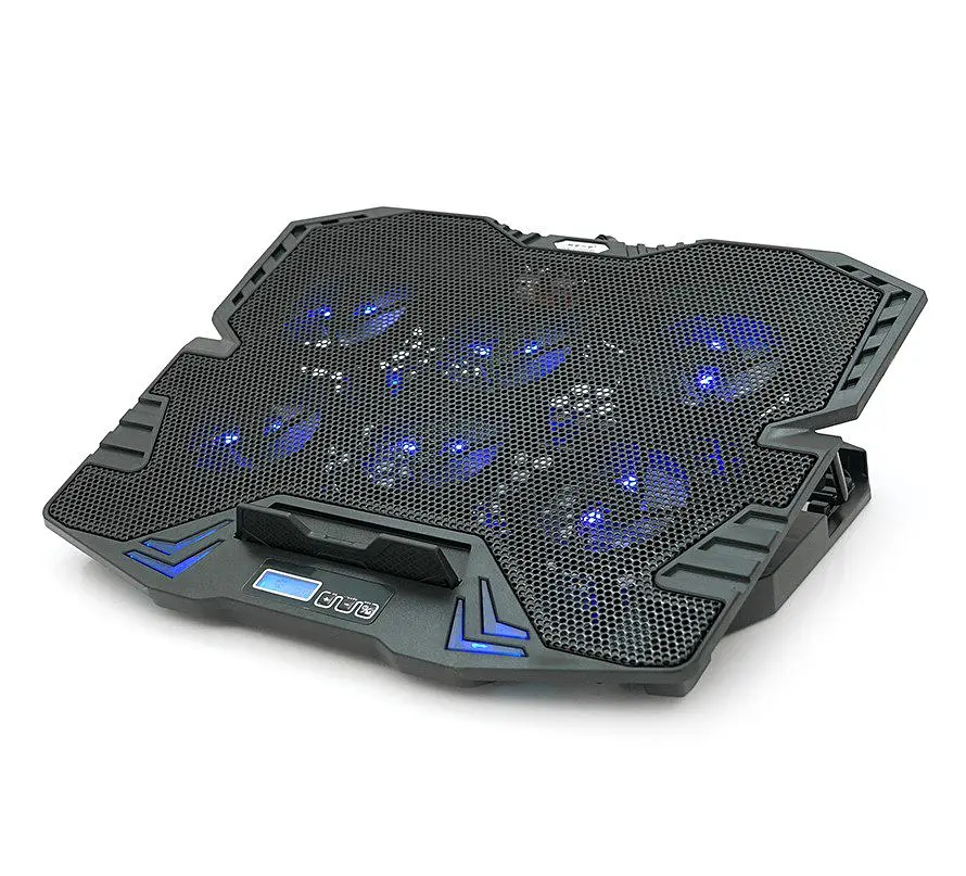 Охолоджувальна підставка для ноутбука до 17 дюймів Ice Coorel K-8 Led Blue 6xfans - фото 2