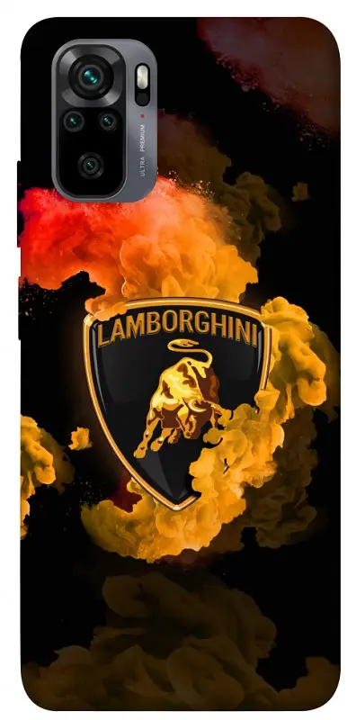 Чохол Demsky Lamborghini logo для Xiaomi Redmi Note 10 / Note 10s