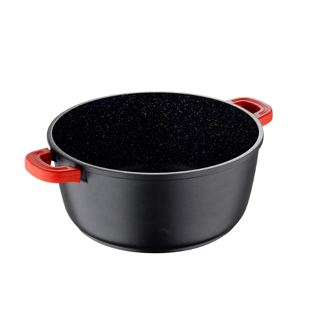 Кастрюля Bergner Chroma с крышкой 6 л 28 см (BG-30114-BK) - фото 3