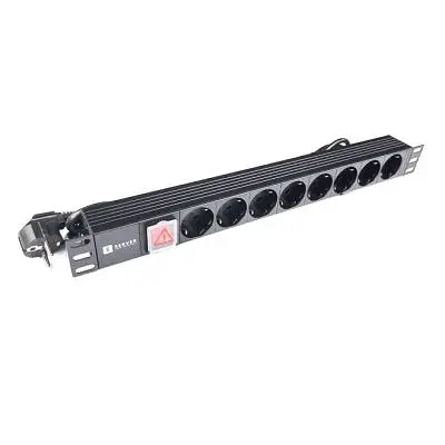 Силовий блок Eserver 19 8 розеток, викл., алюмінієвий корпус PDU 220В, 16А (WT-2261A-GER-8WAY) - фото 3