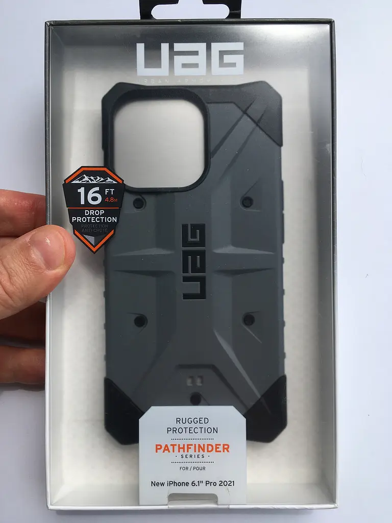 Оригінальний протиударний чохол UAG Pathfinder для iPhone 13 Pro Silver (113157113333) - фото 10