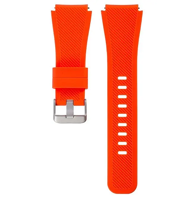 Силиконовый ремешок Primo для часов Samsung Galaxy Watch 46 мм SM-R800 Orange - фото 4