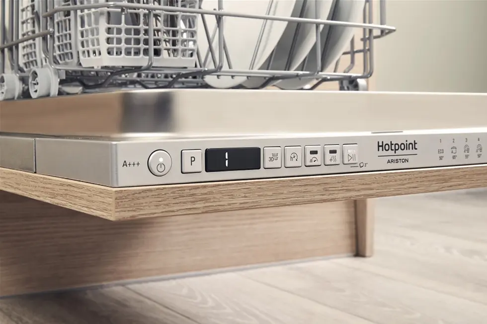 Hotpoint Посудомоечная машина Hotpoint встроенная, 10 комплектов A+++, 45 см, дисплей, инвертор, белый - фото 3