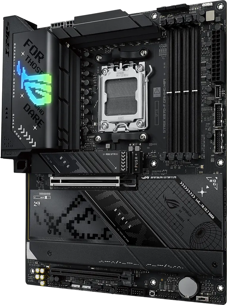 Материнська плата Asus X870-F ROG Strix Gaming Wi-Fi Socket AM5 (ROG STRIX X870-F GAMING WIFI) - фото 2
