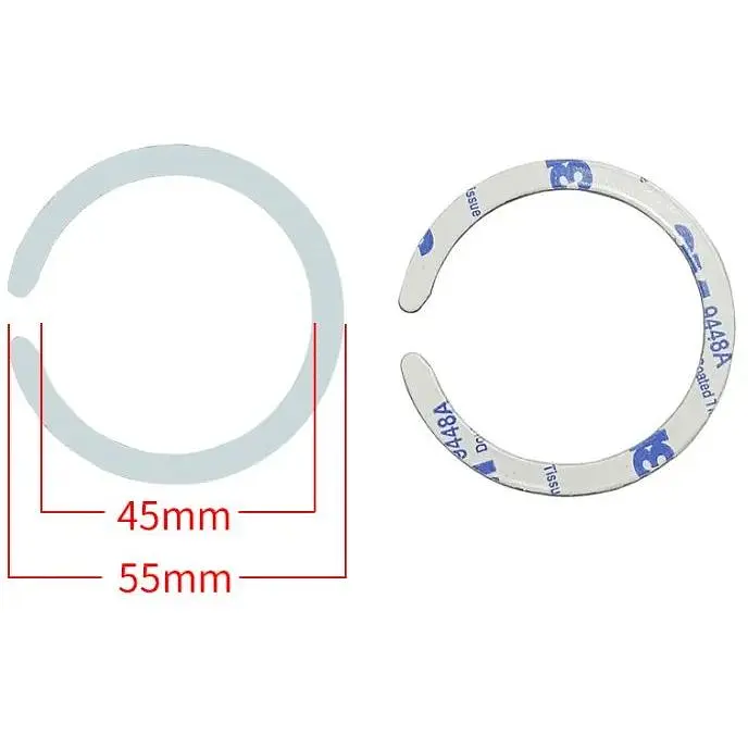 Стальная пластина DK для MagSafe Ring на скотче (Кольцо С/white) - фото 2