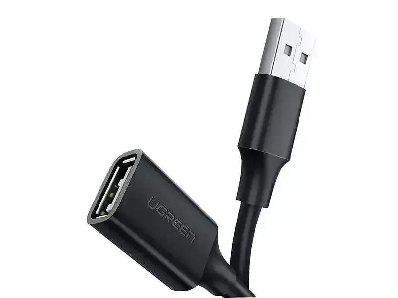 Кабель UGREEN US103 USB-A to USB-A Extension 2m Black (10316) - фото 2