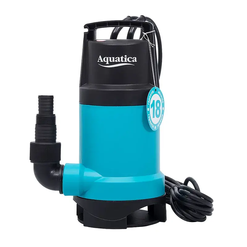 Насос дренажний садовий 0.75кВт Hmax 9.5м Qmax 220л/хв (част. до 30мм) AQUATICA (773175) - фото 2