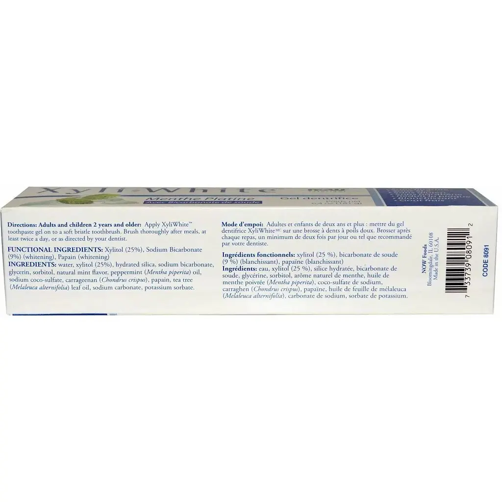 Зубная паста-гель Now Foods Toothpaste Ge Solutions с мятой и пищевой содой 181 г - фото 3