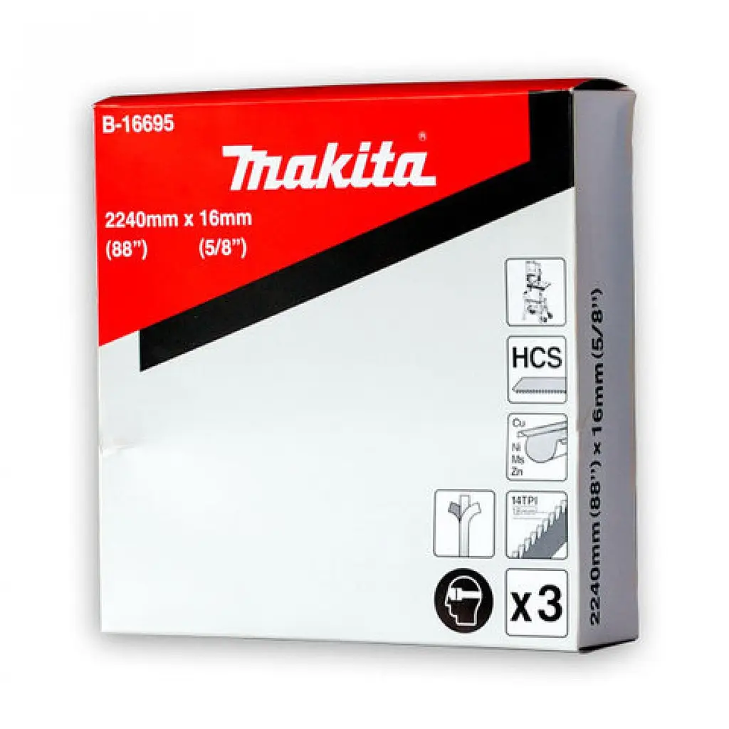 Набір полотен по металу 16 х 2240 мм 14Т для станка Makita LB1200F (B-16695) - фото 2