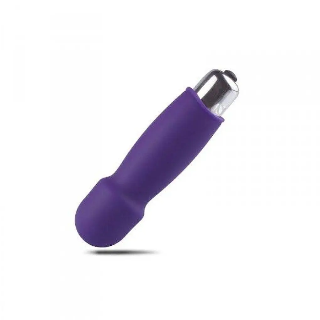 Міні-вібратор Toyz4lovers Mini Finger Fan Wand, 9 см (фіолетовий) - фото 3