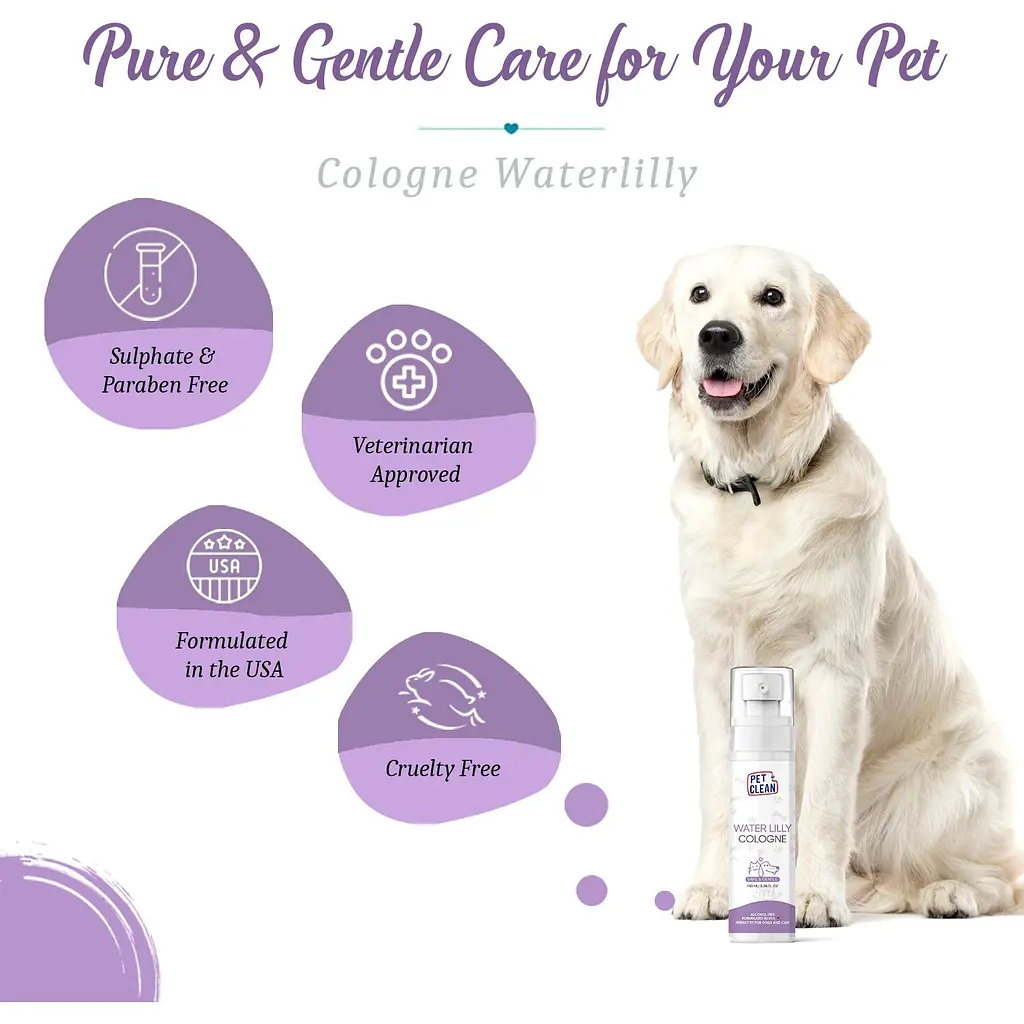 Парфюмированный спрей Pet Clean Cologne Waterlilly для животных с ароматом цветка лотоса 100 мл - фото 4