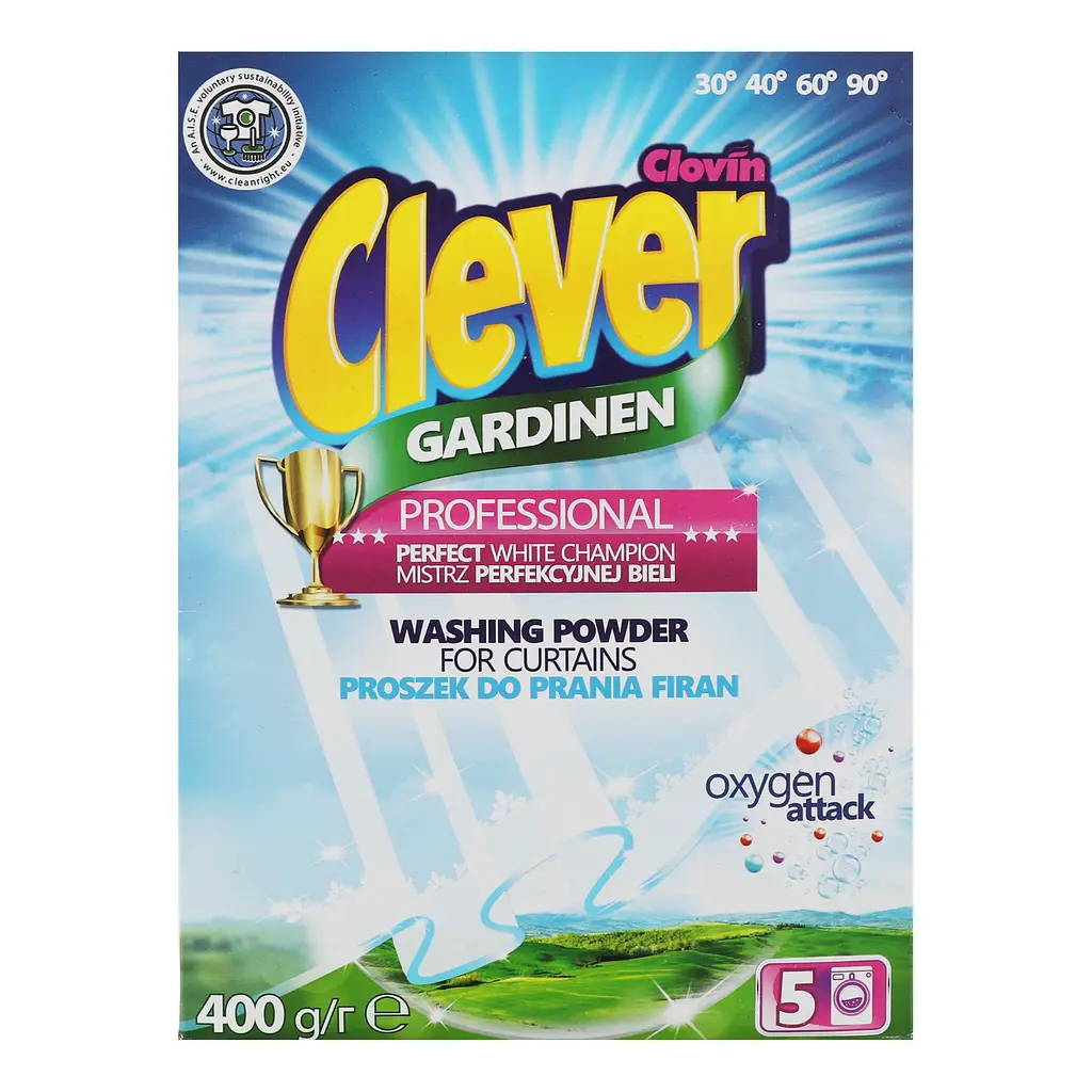 Пральний порошок Clever Gardinen 400 г (040-5302) - фото 2
