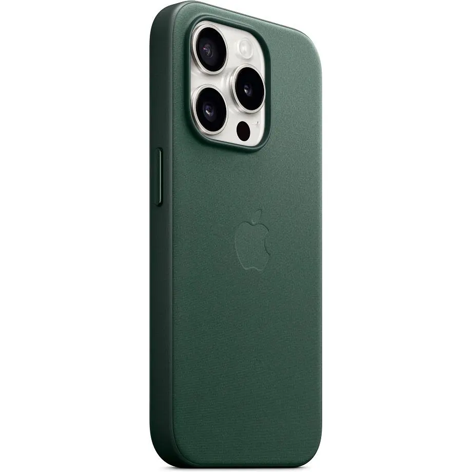 Чохол Apple FineWoven Case with MagSafe для iPhone 15 Pro Evergreen (MT4U3ZM/A) [92958] - фото 2