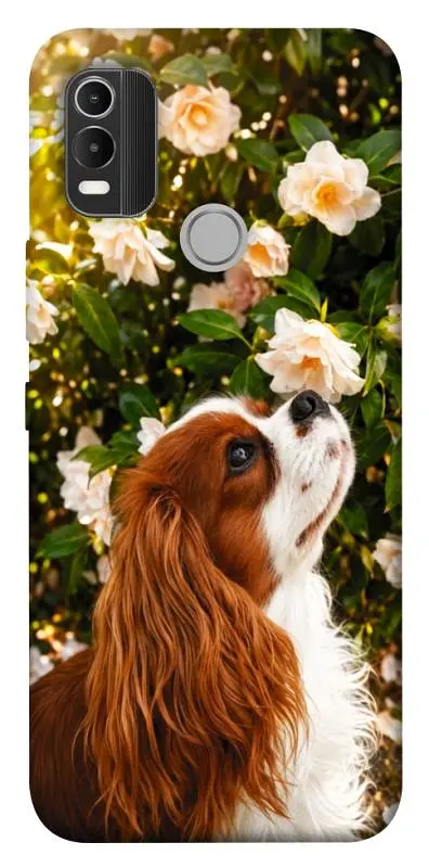 TPU чохол Demsky Flower spaniel для Nokia C21 Plus