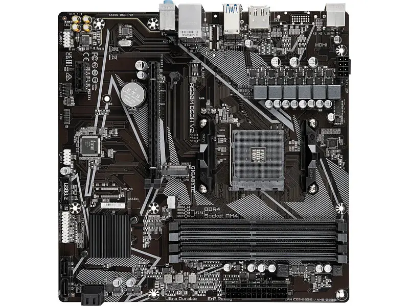 Материнська плата Gigabyte A520M DS3H V2 - фото 2
