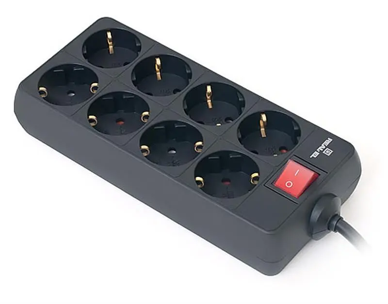 Фільтр живлення REAL-EL RS-8 Protect 1.8 м Black (EL122300021) - фото 3