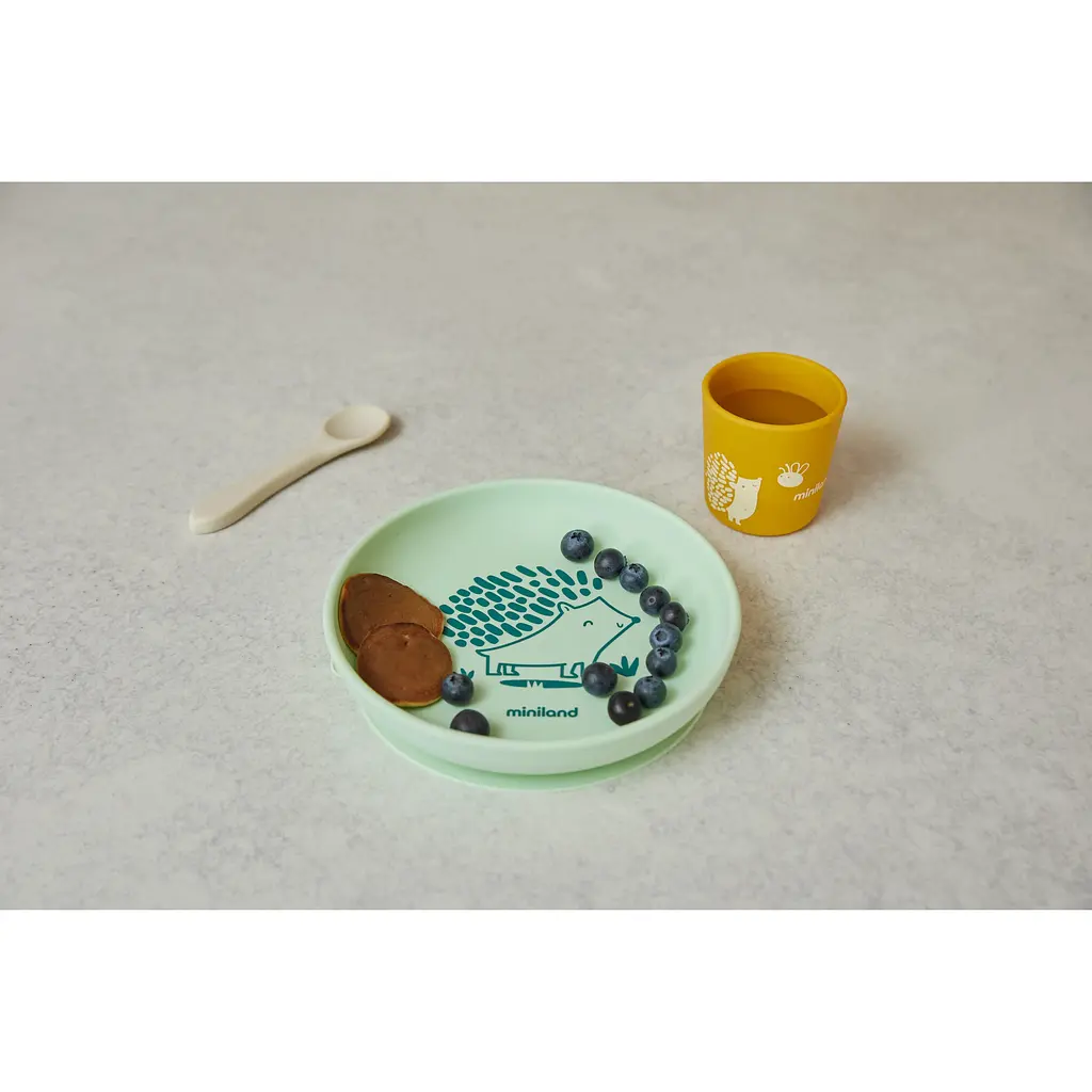 Силіконовий набір дитячого посуду Miniland BLW Forest 3 предмети (89639) - фото 8