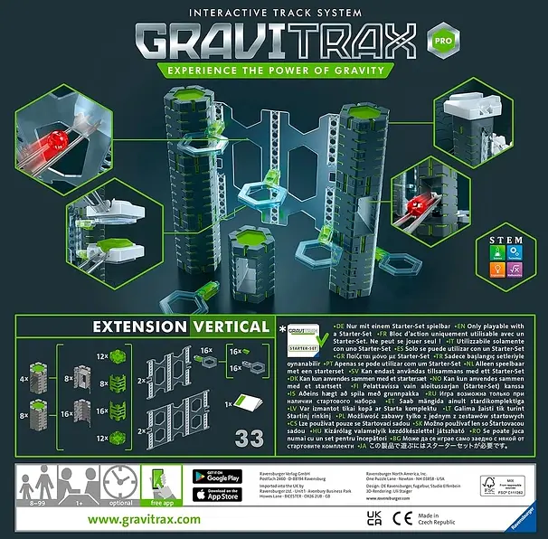 Дополнительный набор Ravensburger GraviTrax PRO Extension Vertical 268160 - фото 2