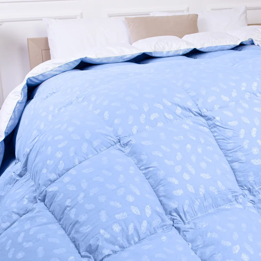 Одеяло пуховое MirSon Karmen №1837 Bio-Blue, 90% пух, полуторное, 205x140, голубое (2200003013436) - фото 8