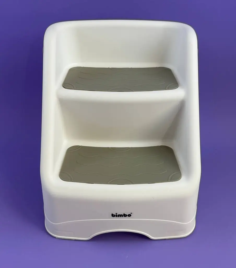 Подставка для ног детская на две ступени BM-70045 Bimbo 32*30*37 см. раскладной серый цвет - фото 2