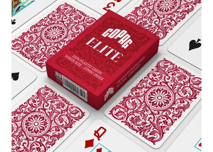 Карти гральні United States Playing Card Company Copag Elite 100% Plastic Jumbo Index (в асортименті) (ВР_КГКЕ100) - фото 12