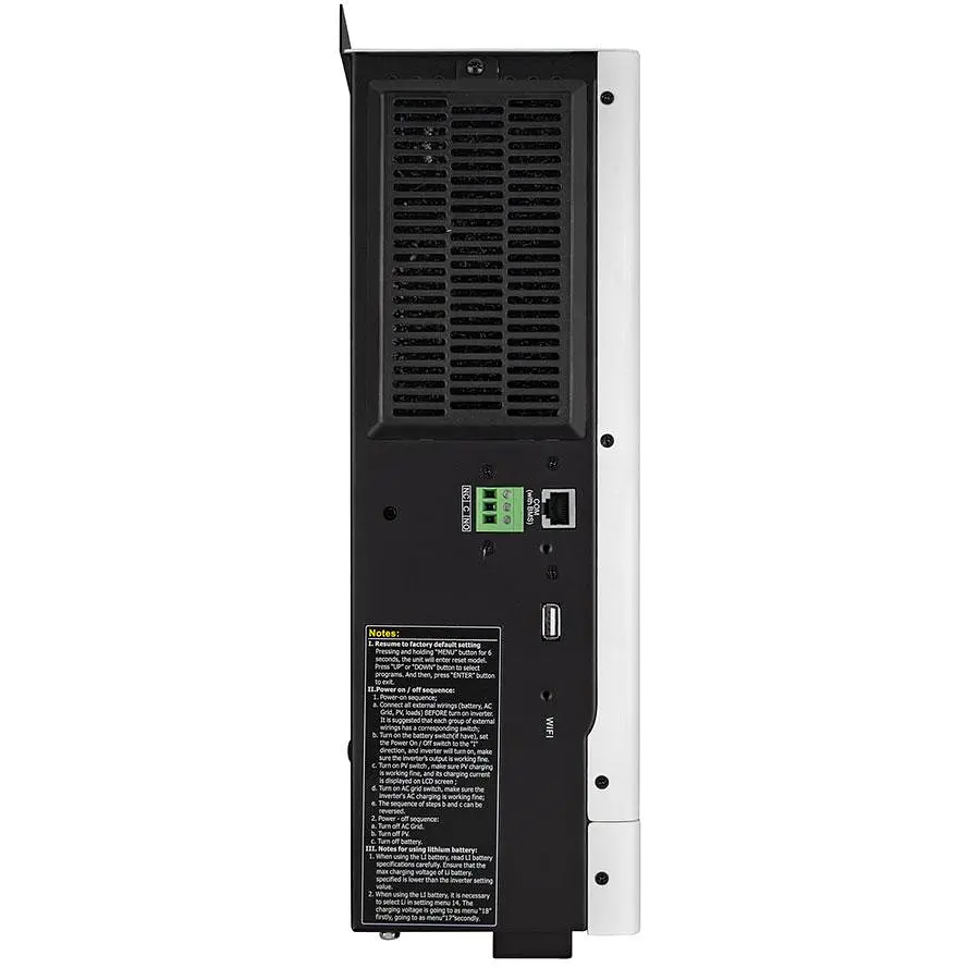 Гібридний інвертор MUST PV18-2012 ECO 2 кВт 12 В, 290х367х111, 6 кг - фото 4