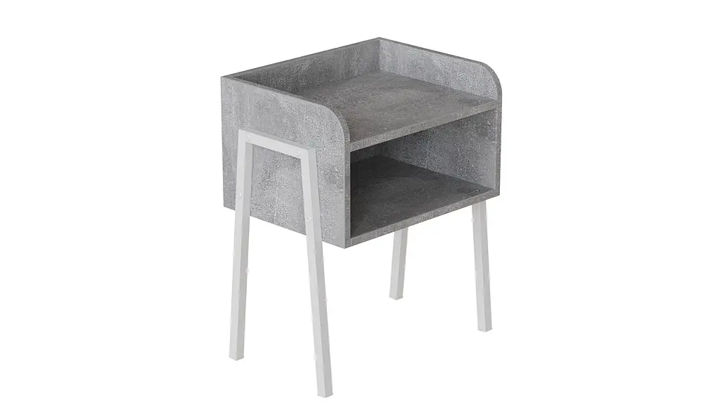 Тумба модульная Ferrum-decor Джузи 540x450x320 металл Белый ДСП Бетон 16 мм (FRD-102981) - фото 4