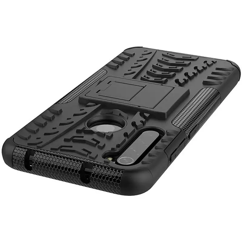 Чохол-накладка Toto Dazzle Kickstand 2 in 1 Case Xiaomi Redmi Note 8 Black - фото 4