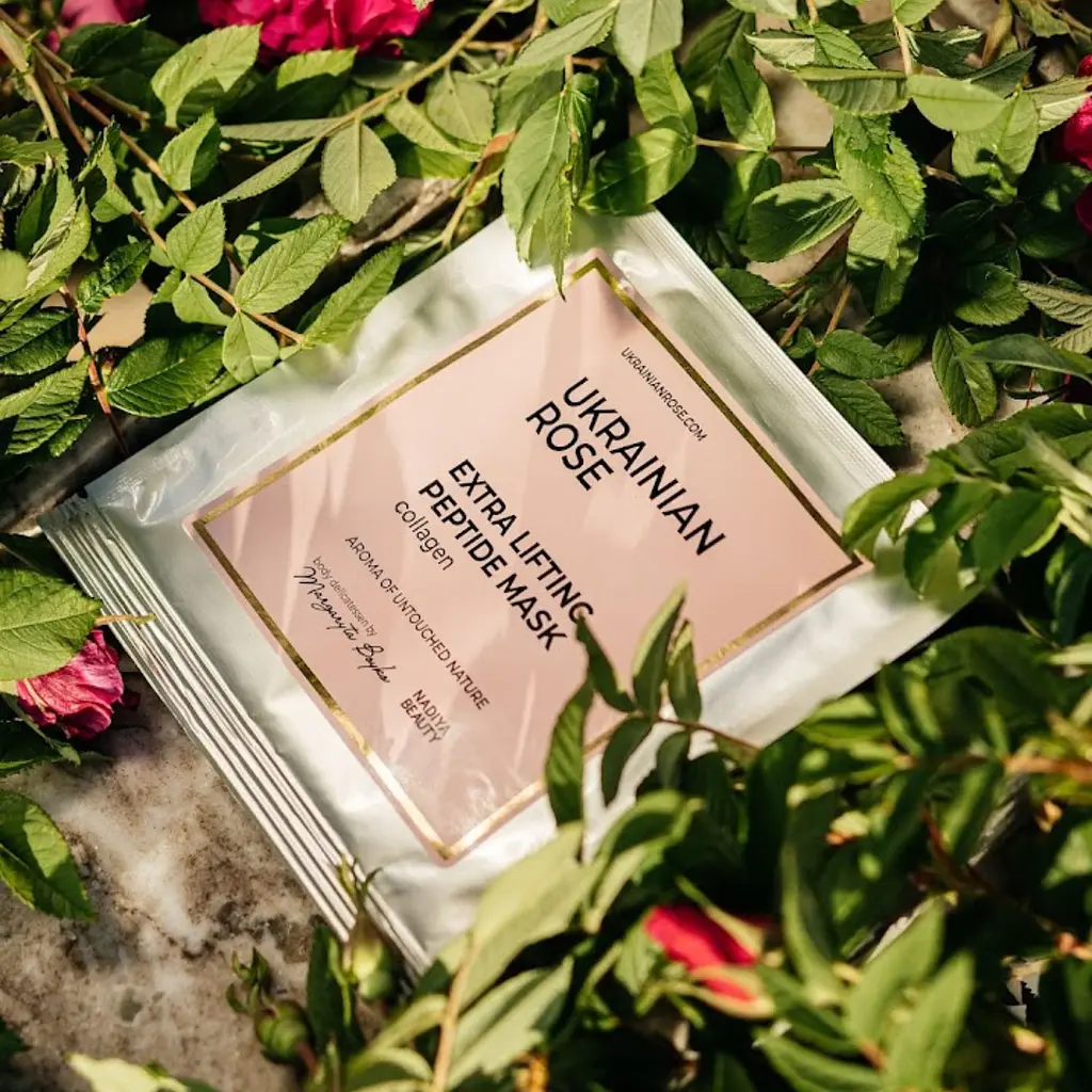 Маска з колагеном екстра ліфтингова на пептидній основі Ukrainian Rose 30 г - фото 3