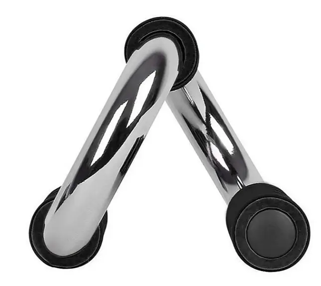 Упори для віджимань PowerPlay 4318 Push-Up Bars Stell металеві (S-подібні) (PP_4318) - фото 6