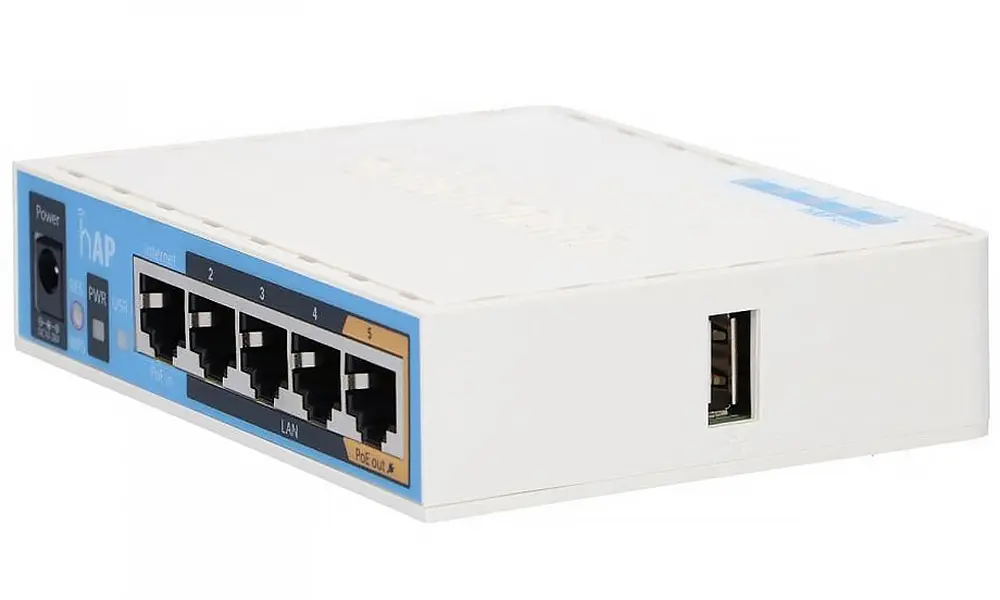 Маршрутизатор Mikrotik RB951Ui-2ND hAP with 650MHz CPU, 64MB RAM, 5xLAN, built-in 2.4Ghz 802.11b/g/n - фото 3