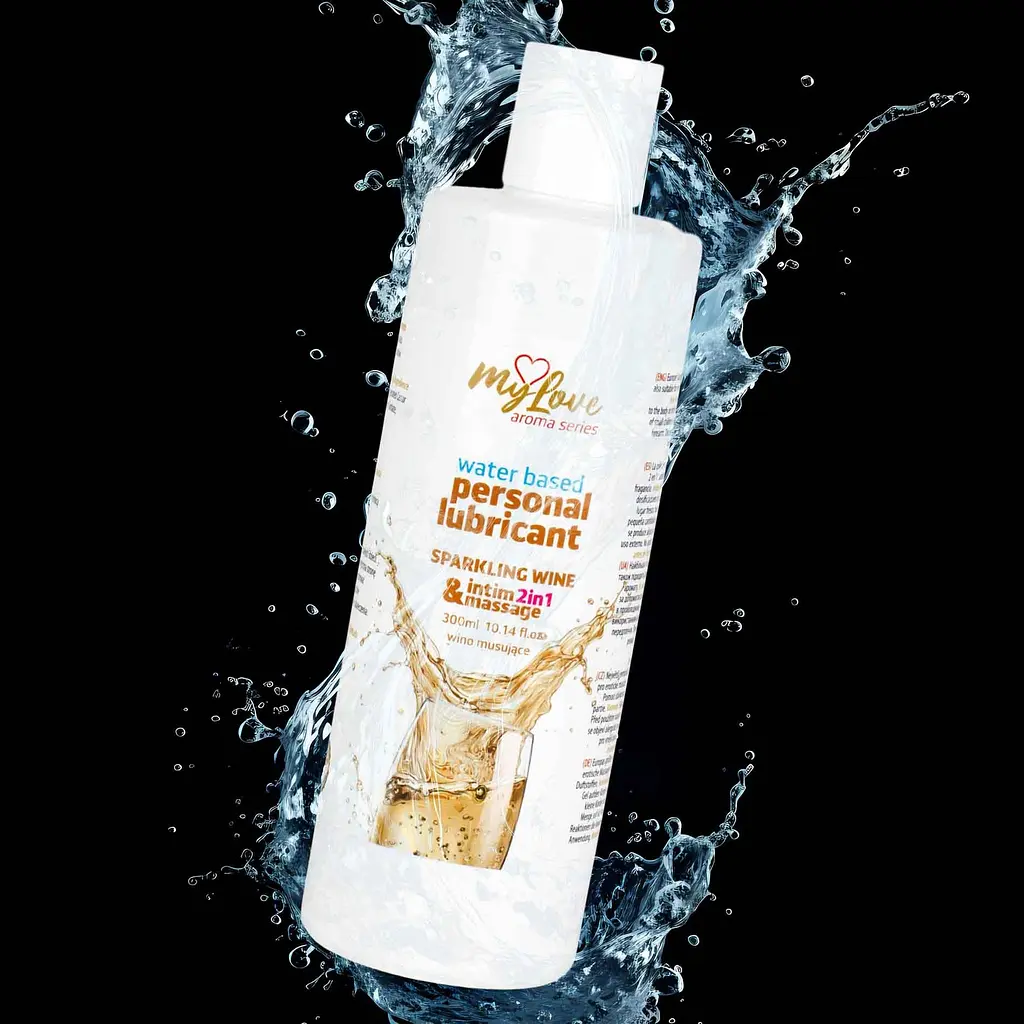 Лубрикант MyLove Aroma Series IntimMassage 2in1 Sparkling Wine, 300 мл - фото 3