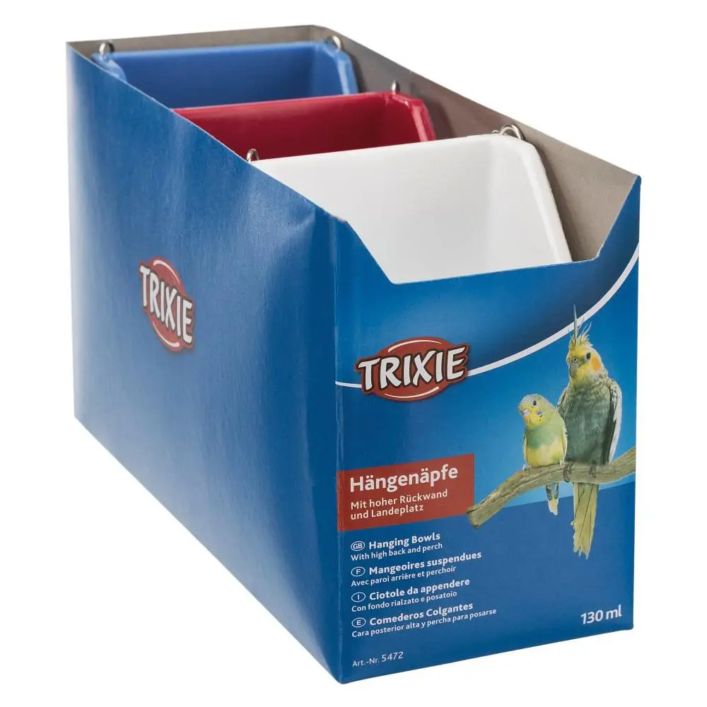 Годівниця Trixie для птахів, з кріпленням, 130 мл (пластик) - фото 5