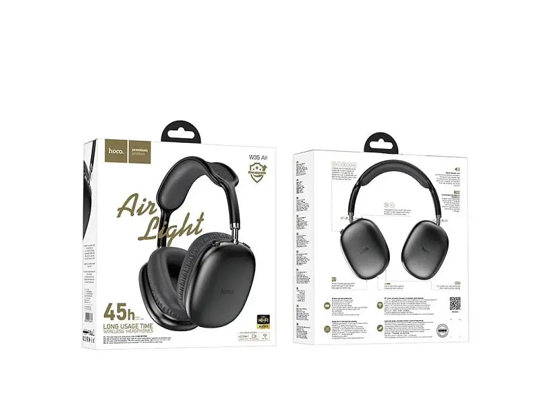 Навушники з мікрофоном Hoco W35 Air Black - фото 3