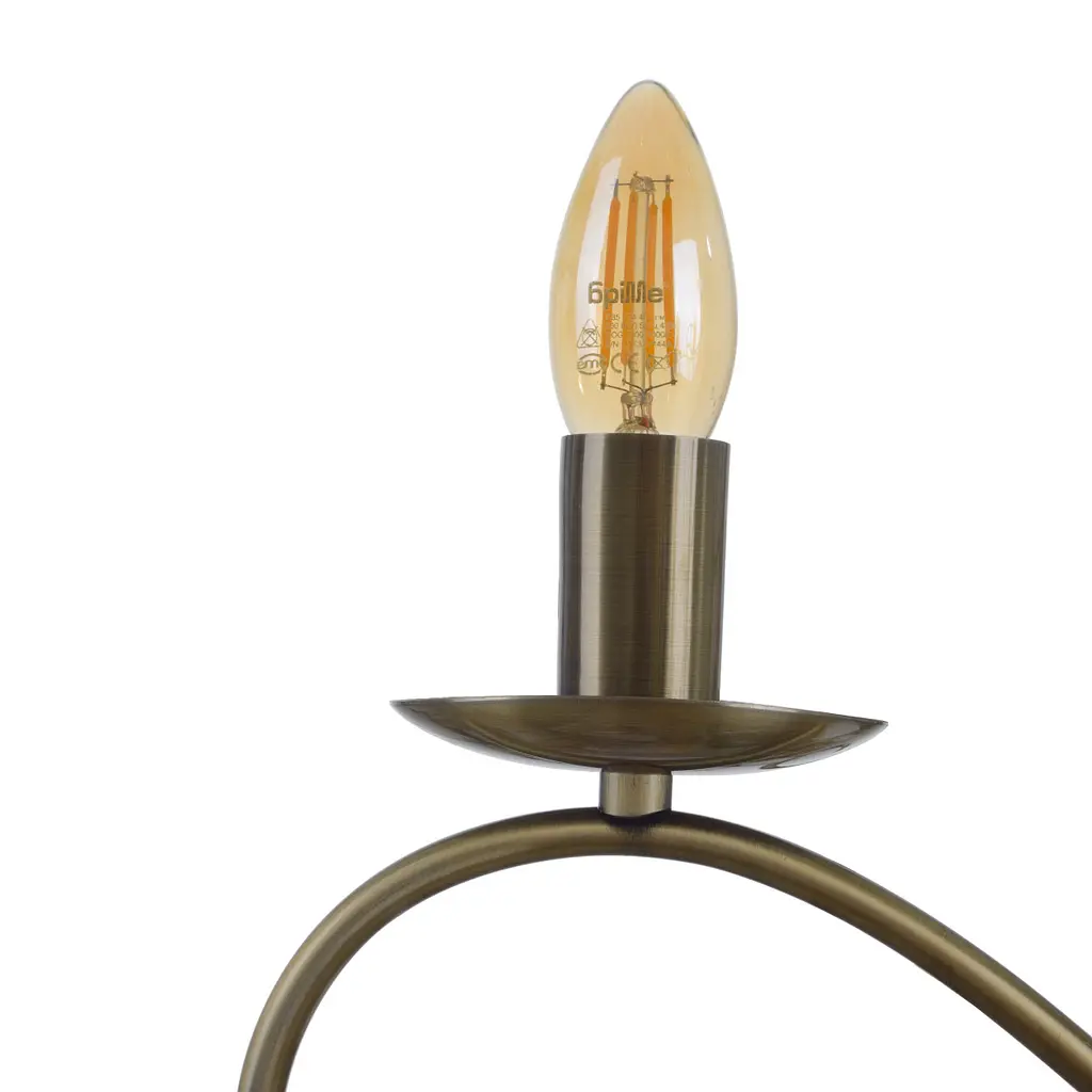 Люстра подвесная Brille E14 40W AB (BKL-681S/3) - фото 4