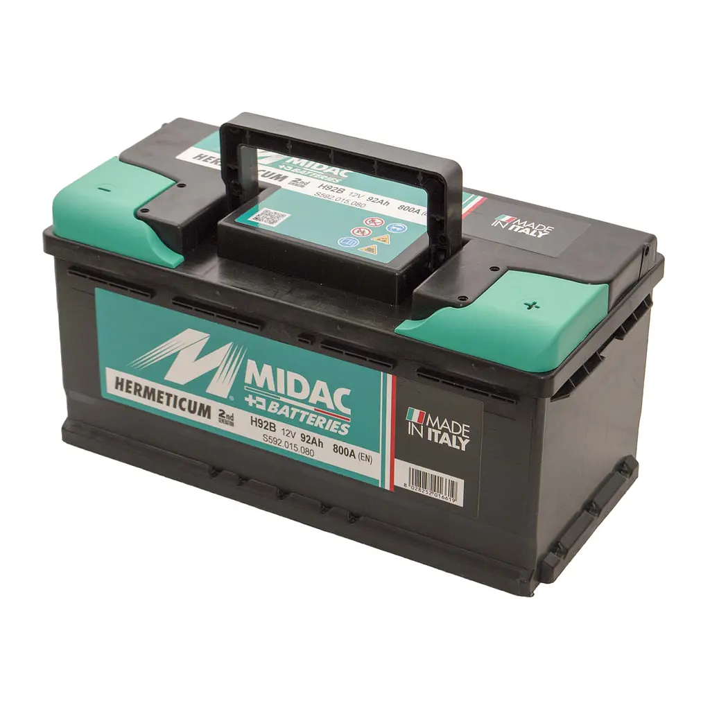Акумулятор 6СТ-92A MIDAC HERMETICUM, 12V, 92Ah (-/+) низький Євро,  EN800А - фото 3